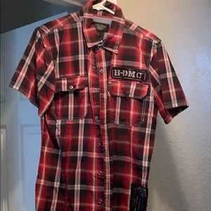 Harley Davidson Short Sleeve Button Up